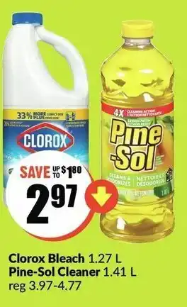 FreshCo Clorox Bleach or Pine-Sol Cleaner offer