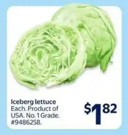 Walmart Iceberg Lettuce offer