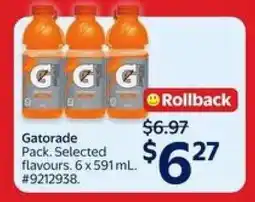 Walmart Gatorade Pack offer