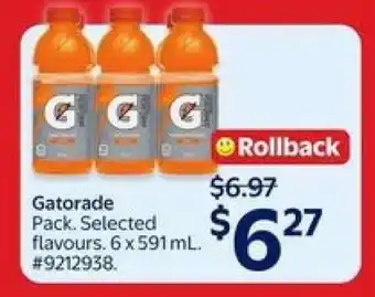 Walmart Gatorade Pack offer