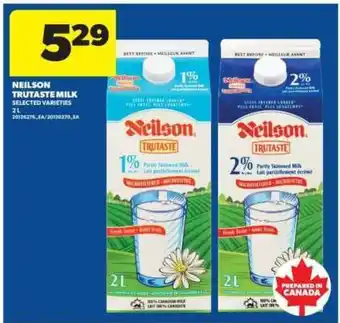 Real Canadian Superstore Neilson Trutaste Milk offer