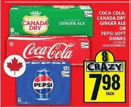 Food Basics Coca-Cola, Canada Dry Ginger Ale or Pepsi Soft Drinks offer