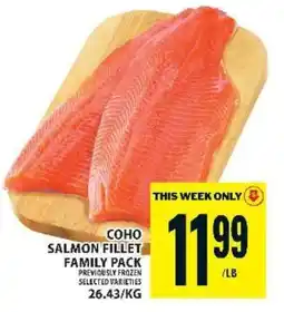Food Basics COHO SALMON FILLET FAMILY PACK offer