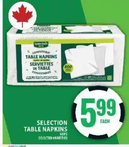 Food Basics SELECTION TABLE NAPKINS offer