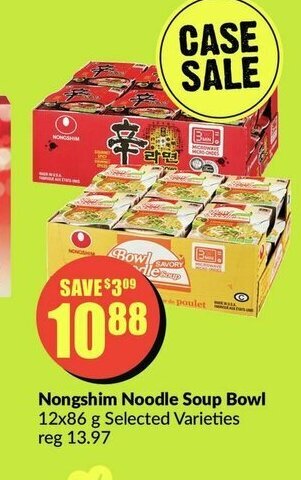 FreshCo Nongshim Noodle Soup Bowl offer