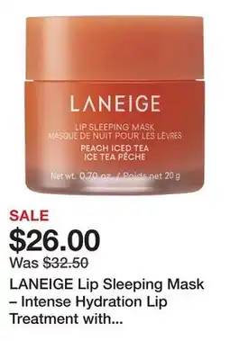 Sephora LANEIGE Lip Sleeping Mask – Intense Hydration Lip Treatment with Vitamin C offer