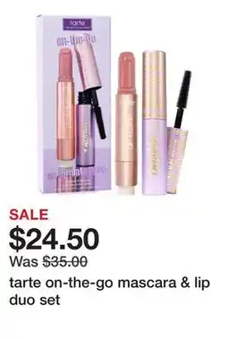 Sephora tarte on-the-go mascara & lip duo set offer