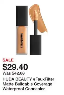 Sephora HUDA BEAUTY #FauxFilter Matte Buildable Coverage Waterproof Concealer offer