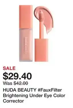 Sephora HUDA BEAUTY #FauxFilter Brightening Under Eye Color Corrector offer