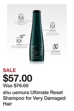 Sephora shu uemura Ultimate Reset Shampoo for Very Damaged Hair offer