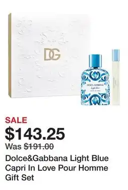 Sephora Dolce&Gabbana Light Blue Capri In Love Pour Homme Gift Set offer
