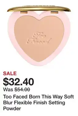 Sephora Too Faced Born This Way Soft Blur Flexible Finish Setting Powder offer