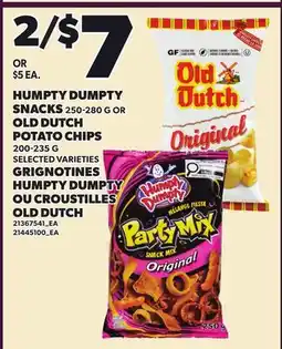 Independent Grocer HUMPTY DUMPTY SNACKS, 250-280 G OR OLD DUTCH POTATO CHIPS, 200-235 G offer