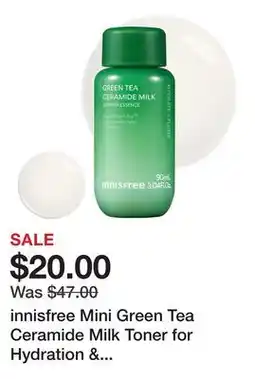 Sephora innisfree Mini Green Tea Ceramide Milk Toner for Hydration & Barrier Repair offer