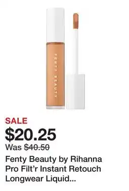Sephora Fenty Beauty by Rihanna Pro Filt'r Instant Retouch Longwear Liquid Concealer offer