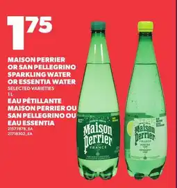 Independent Grocer MAISON PERRIER OR SAN PELLEGRINO SPARKLING WATER OR ESSENTIA WATER offer