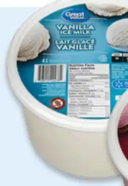Walmart Great Value ice milk offer