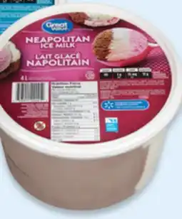 Walmart Great Value ice milk offer