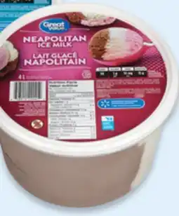 Walmart Great Value ice milk offer