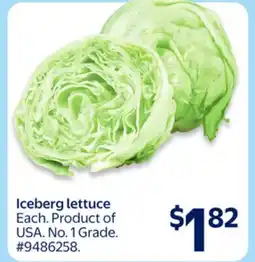Walmart Iceberg Lettuce offer