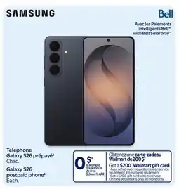 Walmart Samsung Galaxy S26 postpaid phone offer