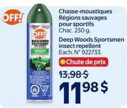 Walmart Off! Deep Woods Sportsmen insect repellent offer