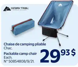 Walmart Packable camp chair offer