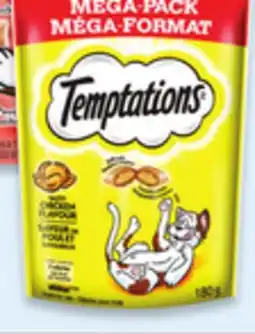 Walmart Temptations cat treats 180 g or lickable singles 40 g or 48 g offer