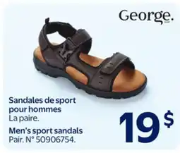 Walmart George Men's sport sandals offer