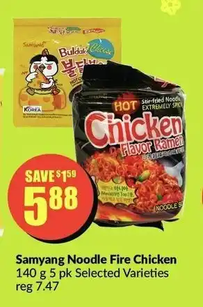 FreshCo Samyang Noodle Fire Chicken offer