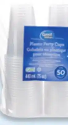 Walmart Great Value clear colour party cups offer