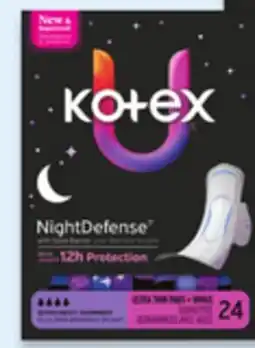 Walmart Kotex Pads with wings offer