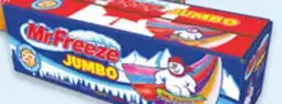 Walmart Mr. Freeze jumbo, Crush giant, Popsicle or Dr Pepper freeze pops offer