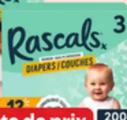 Walmart Rascals ultra value pack diapers offer