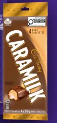 Walmart CADBURY chocolate bar 4-packs offer