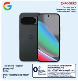 Walmart Pixel 10 postpaid phone‡ offer