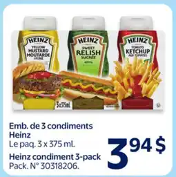 Walmart Heinz condiment 3-pack offer