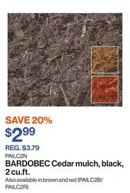 Patrick Morin Cedar mulch, black, 2 cu.ft offer