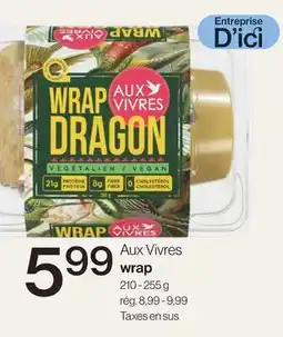 Avril Aux Vivres wrap offer