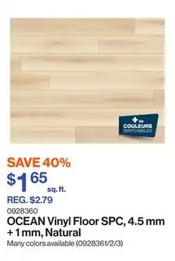 Patrick Morin Vinyl Floor SPC, 4.5 mm + 1 mm, Natural offer