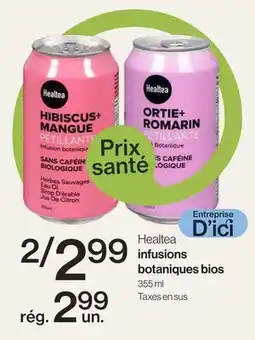 Avril Healtea infusions botaniques bios offer