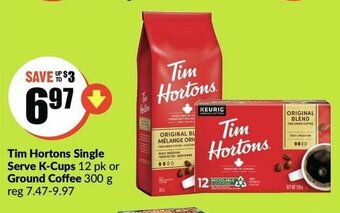 FreshCo Tim Hortons Single Serve K-Cups offer
