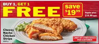 M & M Food Market Cheesy Nacho Chicken Strips offer
