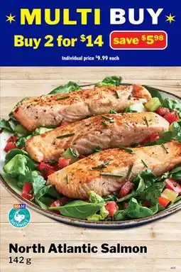 M & M Food Market North Atlantic Salmon offer