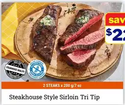 M & M Food Market Steakhouse Style Sirloin Tri Tip offer