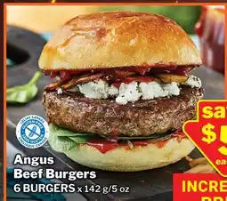 M & M Food Market Angus Beef Burgers offer