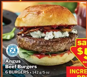 M & M Food Market Angus Beef Burgers offer