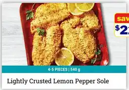 M & M Food Market Lightly Crusted Lemon Pepper Sole offer