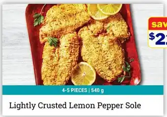 M & M Food Market Lightly Crusted Lemon Pepper Sole offer