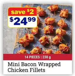 M & M Food Market Mini Bacon Wrapped Chicken Fillets offer